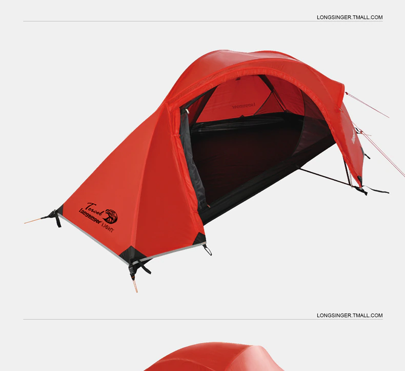 Cheap Goat Tents Silicon ultra light single double layer aluminum rod outdoor camping alpine tents winter tent Tents 